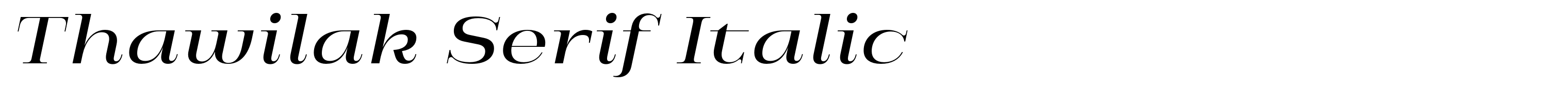 Thawilak Serif Italic